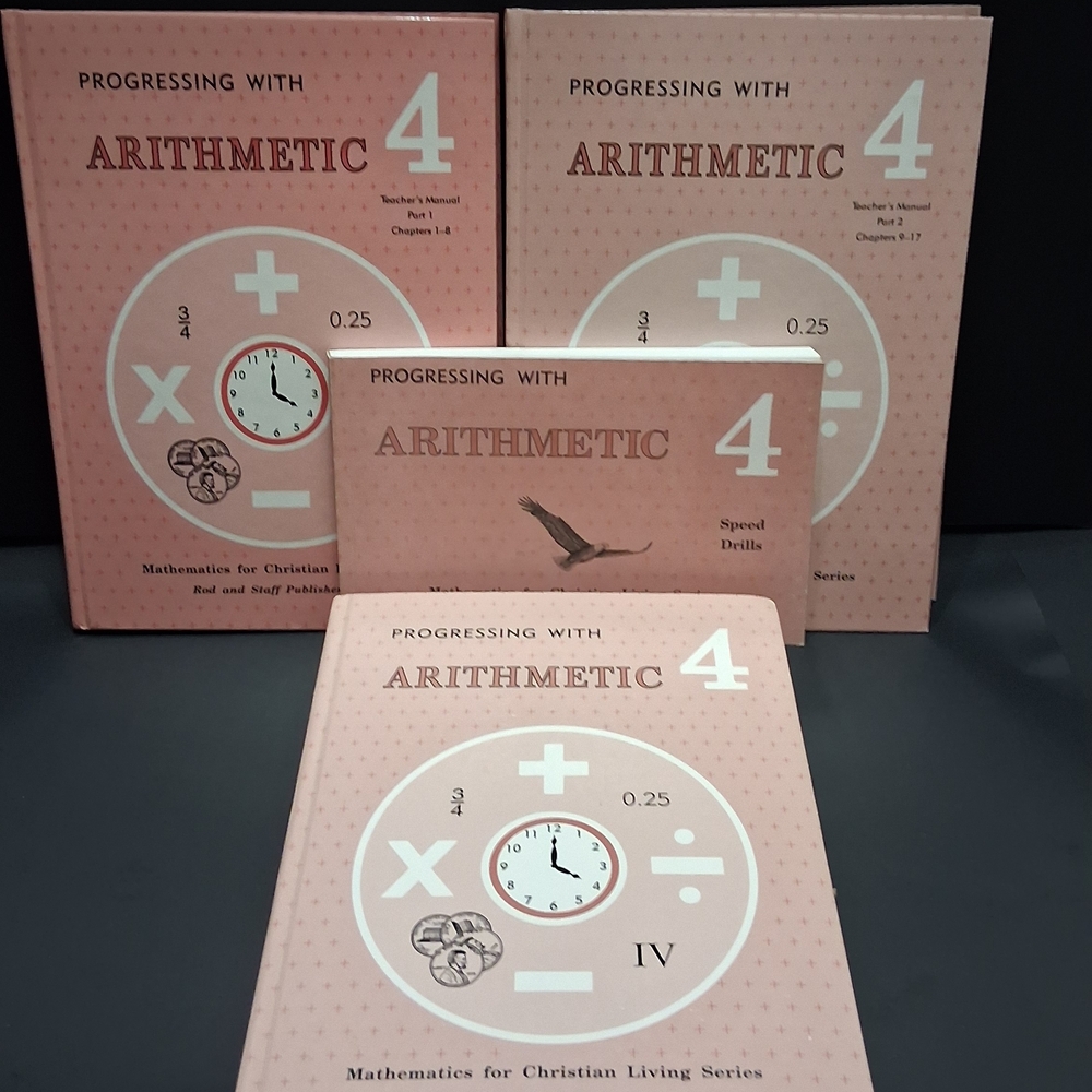 Arithmetic 4 Book Set - Pink